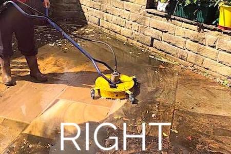 The right way to clean a driveway or patio